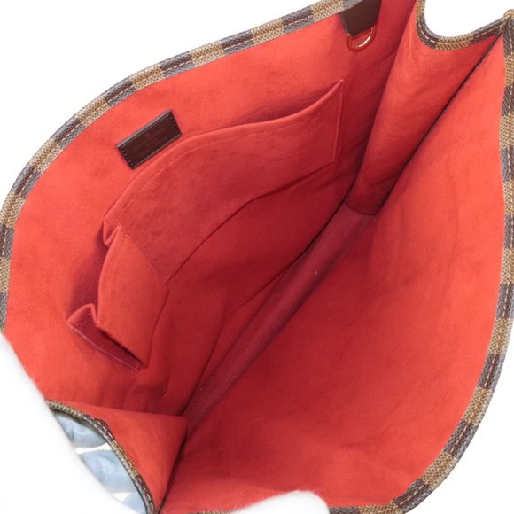 Sac Plat Damier Ebene Tote Bag Hand Bag - Picture 6 of 7